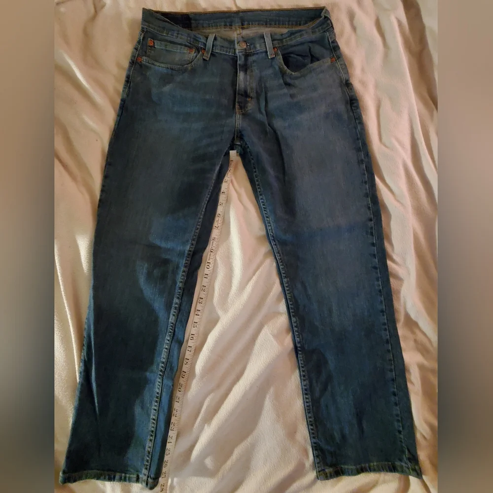 Levi's 559 Blue Jeans 34x30 GPWC Mexico 99% Cotton 1% Elastic